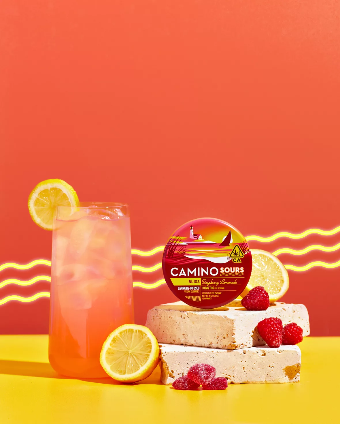 Buy Camino Bliss Raspberry Lemonade Gummies